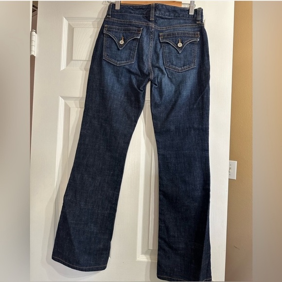 Gap Curvy Flare Jeans Women's 2R Blue Mid Rise Medium Wash - Picture 2 of 6